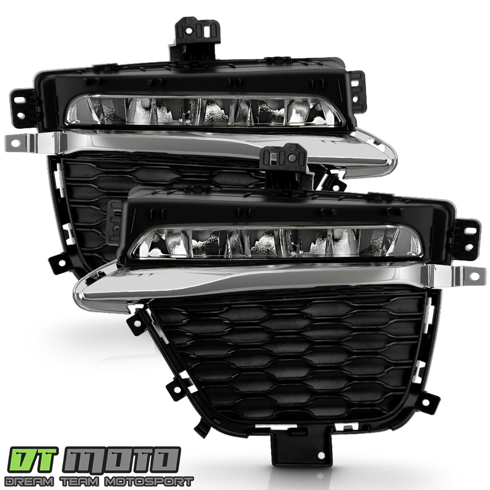 For 2022-2024 Jeep Grand Cherokee w/ Two-Row LED Fog Lights Driving Lamps Pair