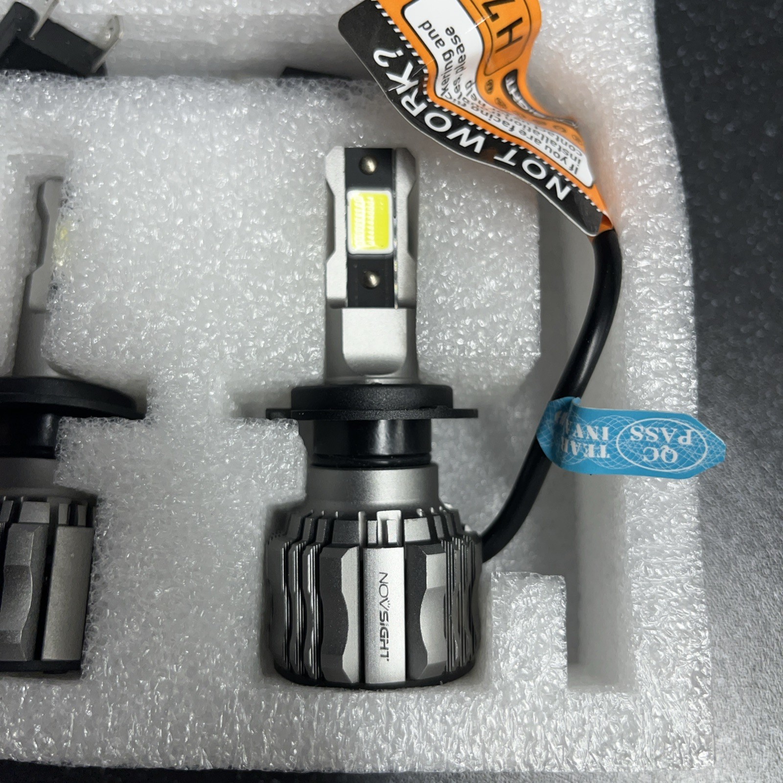 NOVSIGHT 22000LM H7 LED Headlight Bulbs Conversion Kit High Low Beam White 6500K