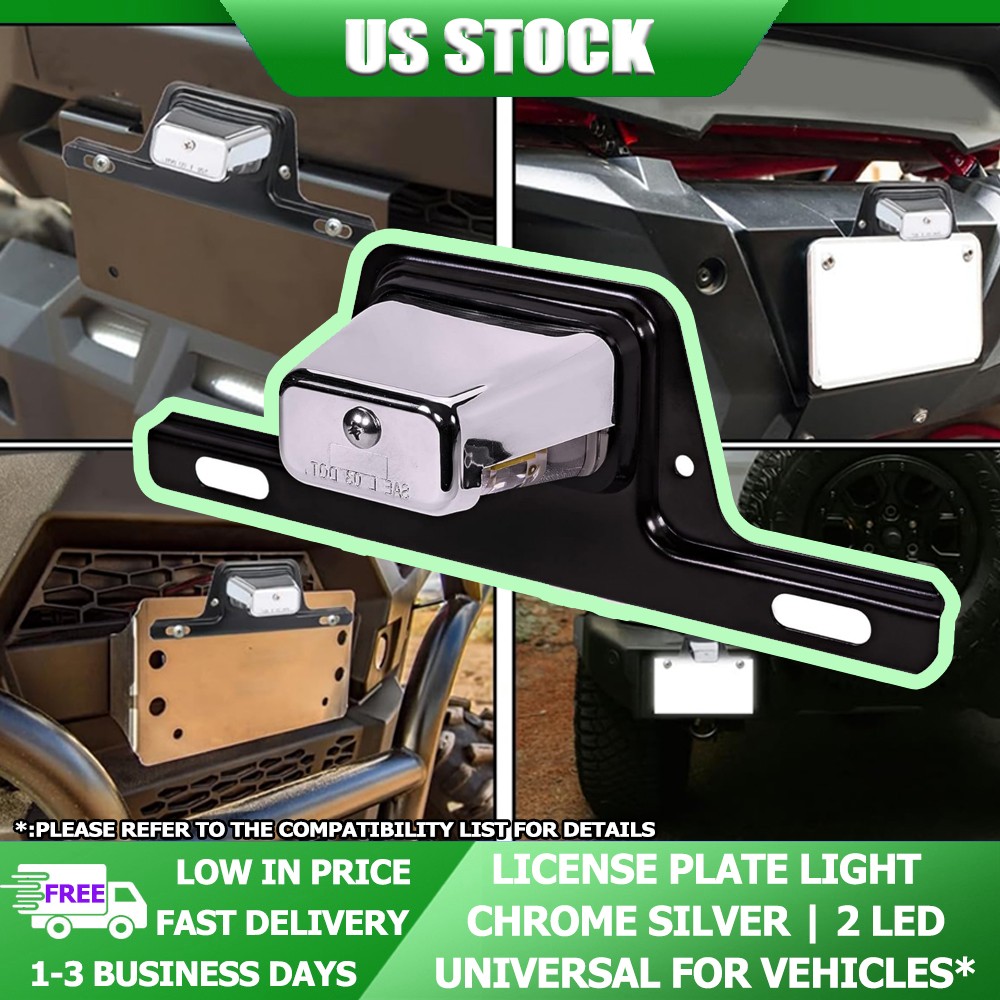 Plug And Play 2 LED 12V DOT License Tag Light Universal For Truck SUV And RV US