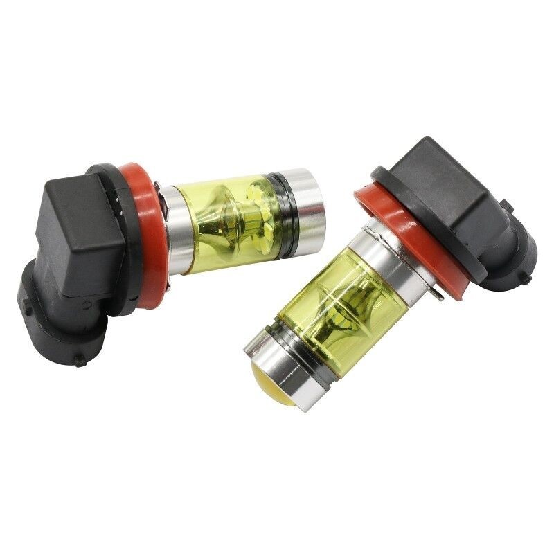 2 Pack H8 H11 LED Fog Light Bulbs 6000K 1200LM Brightness Waterproof Plug & Play
