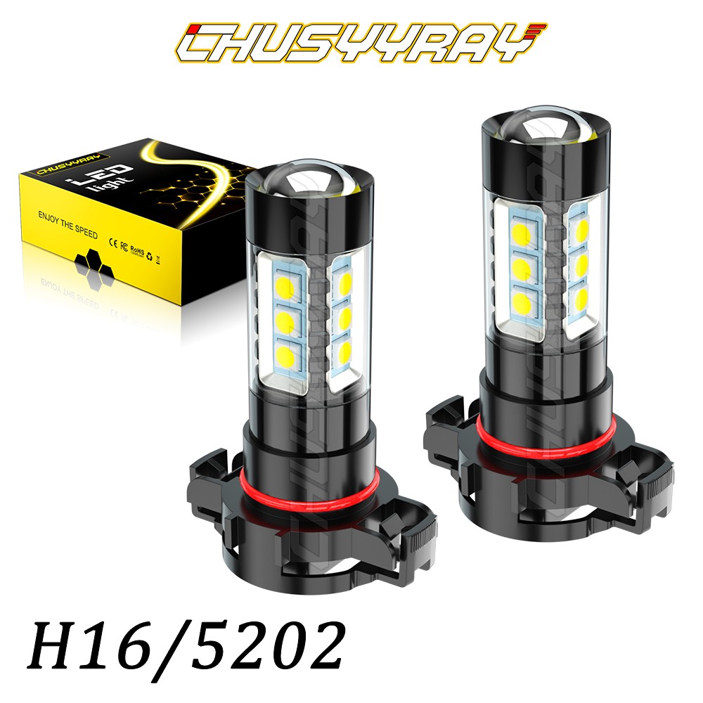 2pcs H16/5202/2504 6000K LED Fog Light Bulbs For Jeep Wrangler 2010 – 2018