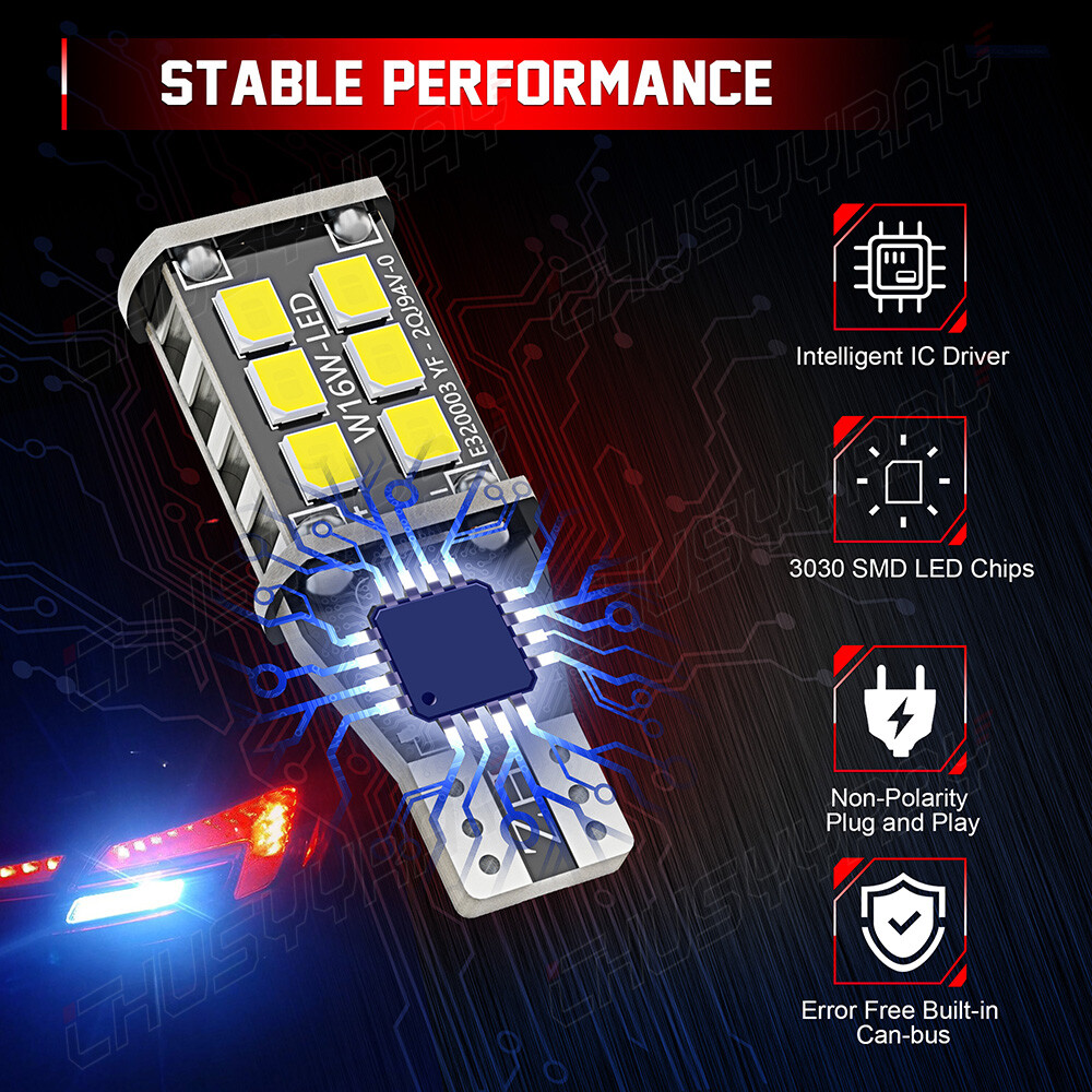 Super Bright White Canbus LED Bulb For Car Backup Reverse Light 921 912 T15 W16W