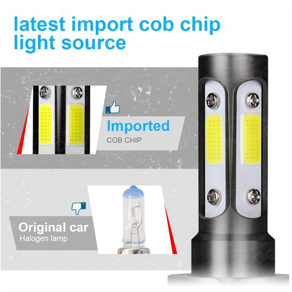 For Subaru Legacy 2000-2004 9007+H3 LED Headlight Hi/Low +Fog Light Bulbs 6000K