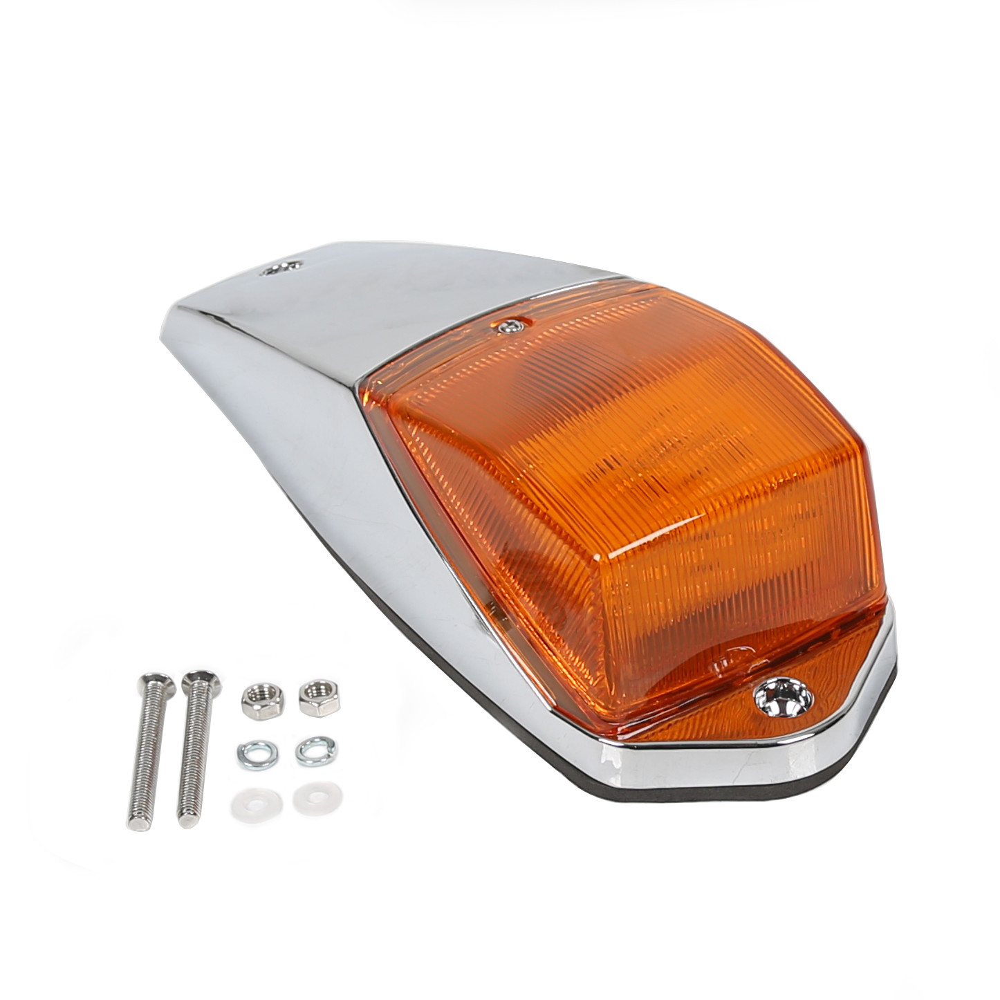 5 pcs Amber Chrome 31 LED Cab Marker Lights for Peterbilt Kenworth Freightliner