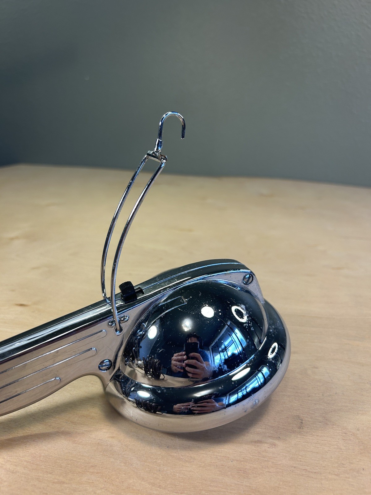 Vintage Unilite Unity Handheld Spotlight 12V Chrome & Glass GE 1960’s