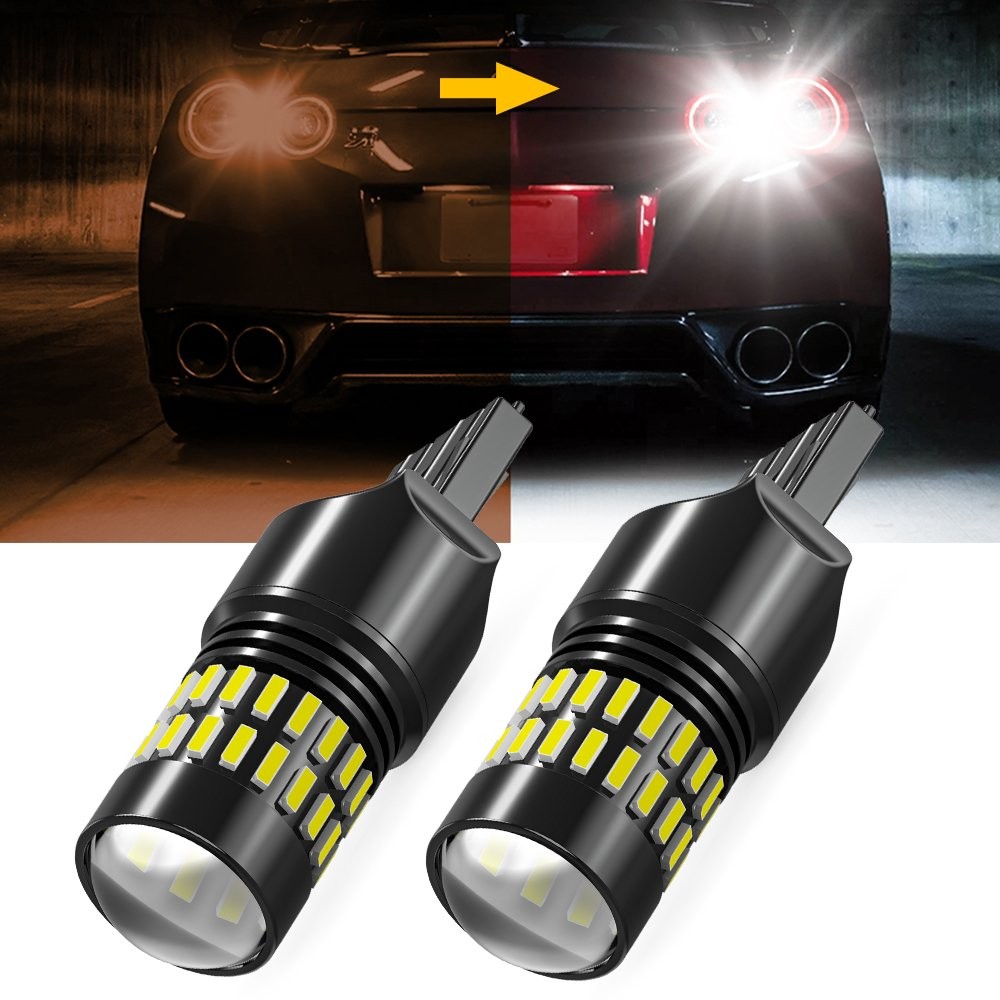 2X AUXITO 7443 7440 LED Back Reverse up Tail Signal Light Stop Light Bulb CANBUS