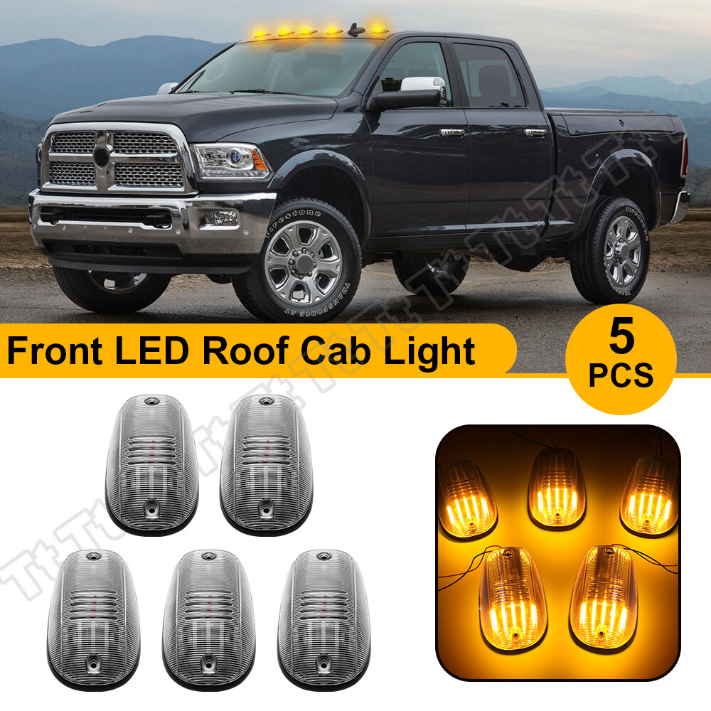 For 03-18 Dodge Ram 1500 2500 3500 Truck LED Cab Roof Marker Running Light Clear