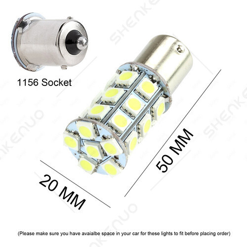 For BMW E36 E46 E90 E34 E39 E60 1156 BA15S LED Reverse Backup Light Bulbs 6000K