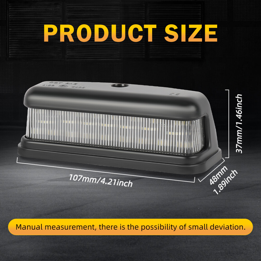 1PC For Land Rover Defender 90/110/130 White LED License Plate Number Light Lamp