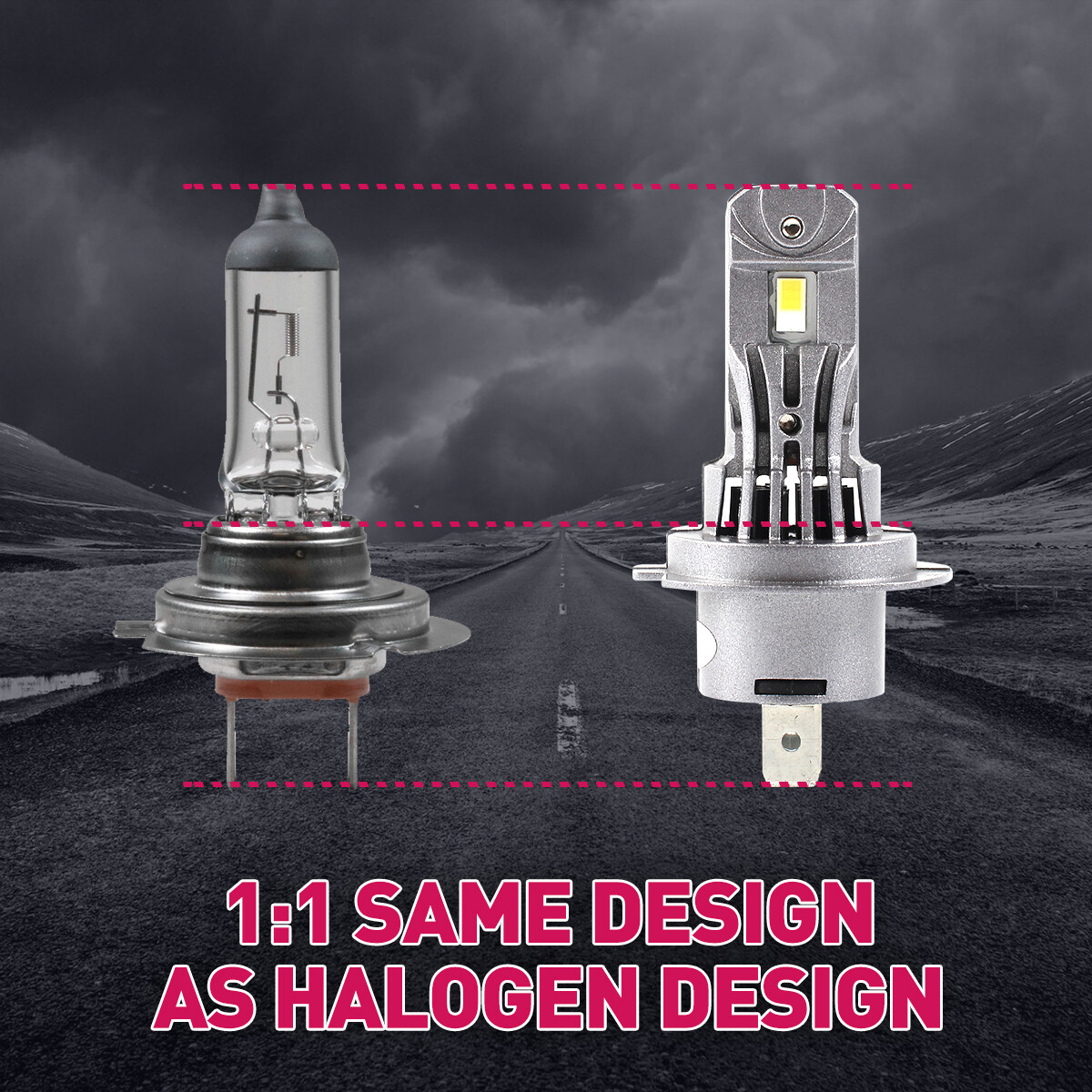 120W 20000LM For Mitsubishi Outlander 2014-16 H7 LED Headlight Bulbs Hi Low Beam