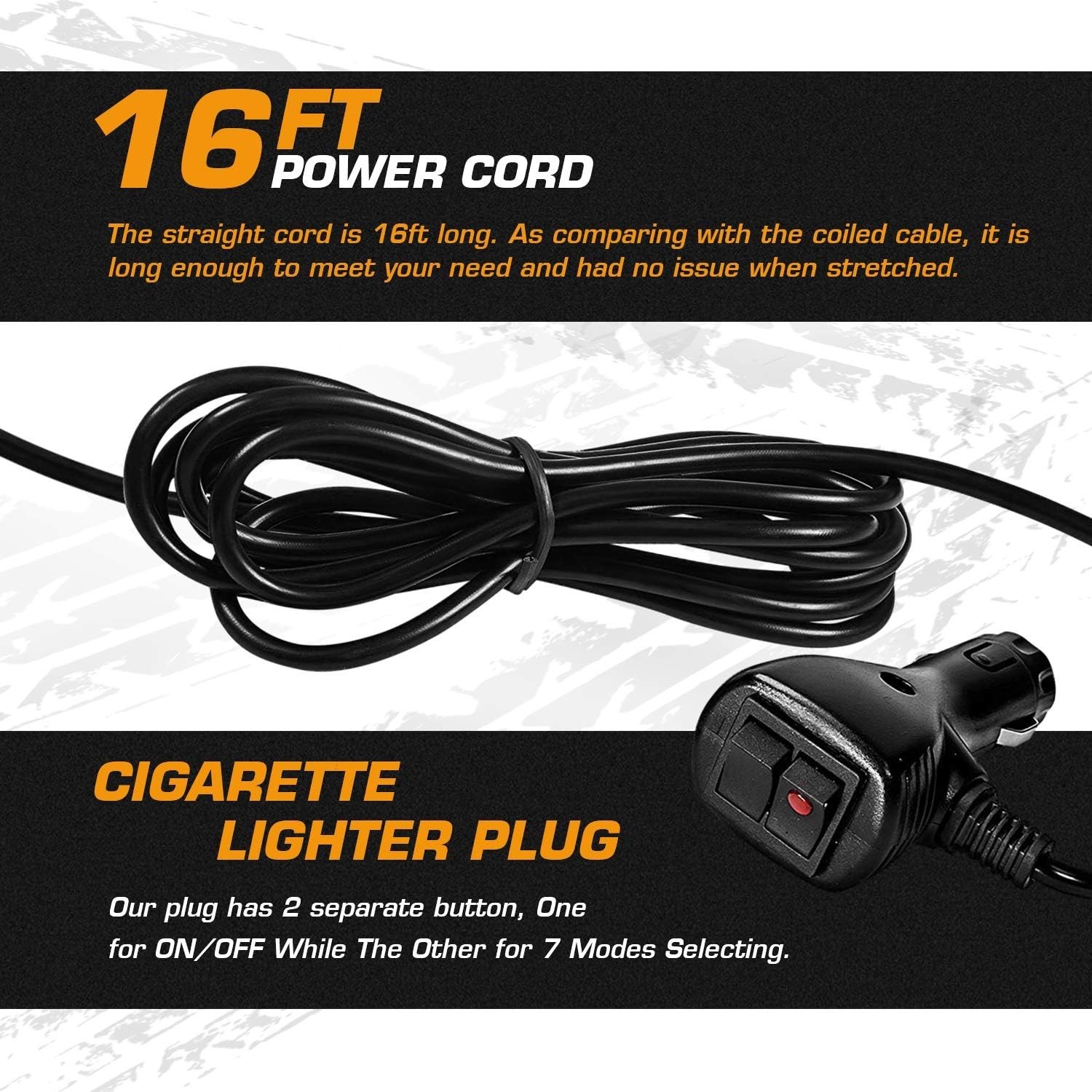 Weatherproof LED Strobe Light for Vehicle Safety – 12V-24V with 7 Flash Patterns
