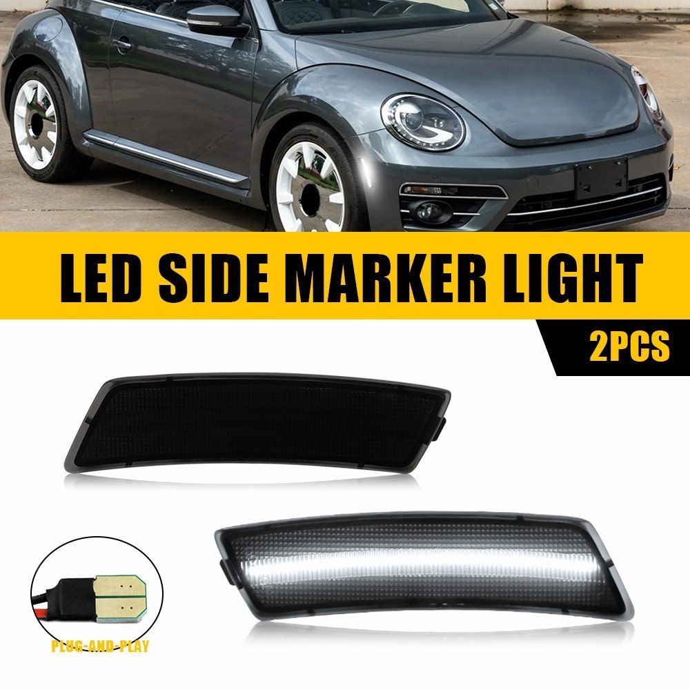 For 2018-2023 Volkswagen Tiguan Front Left&Right White LED Side Marker Light EPU