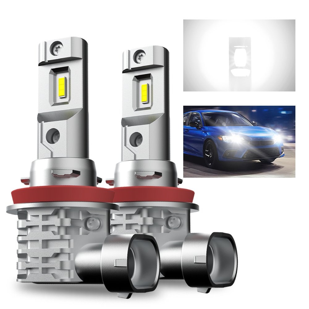 AUXITO H11 LED Headlight Kit Low Beam Bulbs Super Bright 6500K White 360000LM