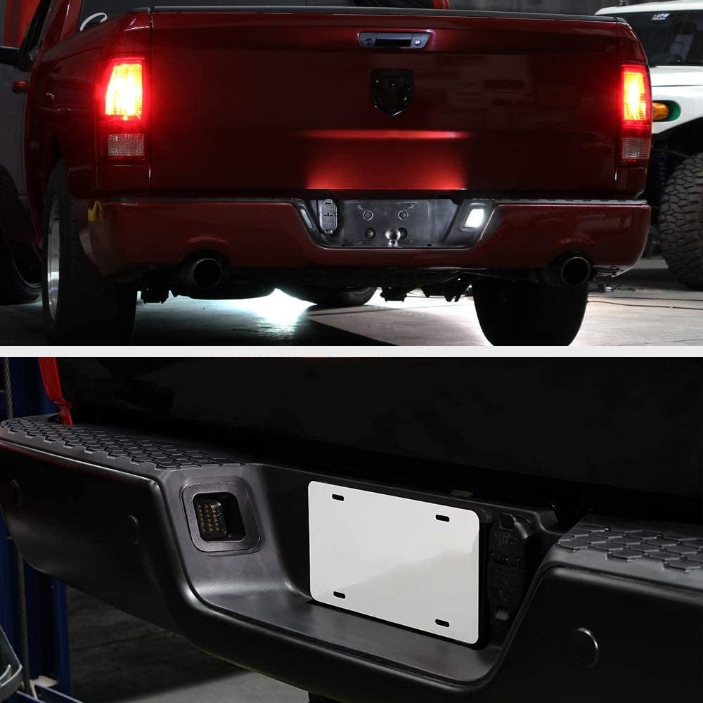 2 PC LED License Plate Light White For 2010-2018 RAM 1500 5500K 800LM High Power