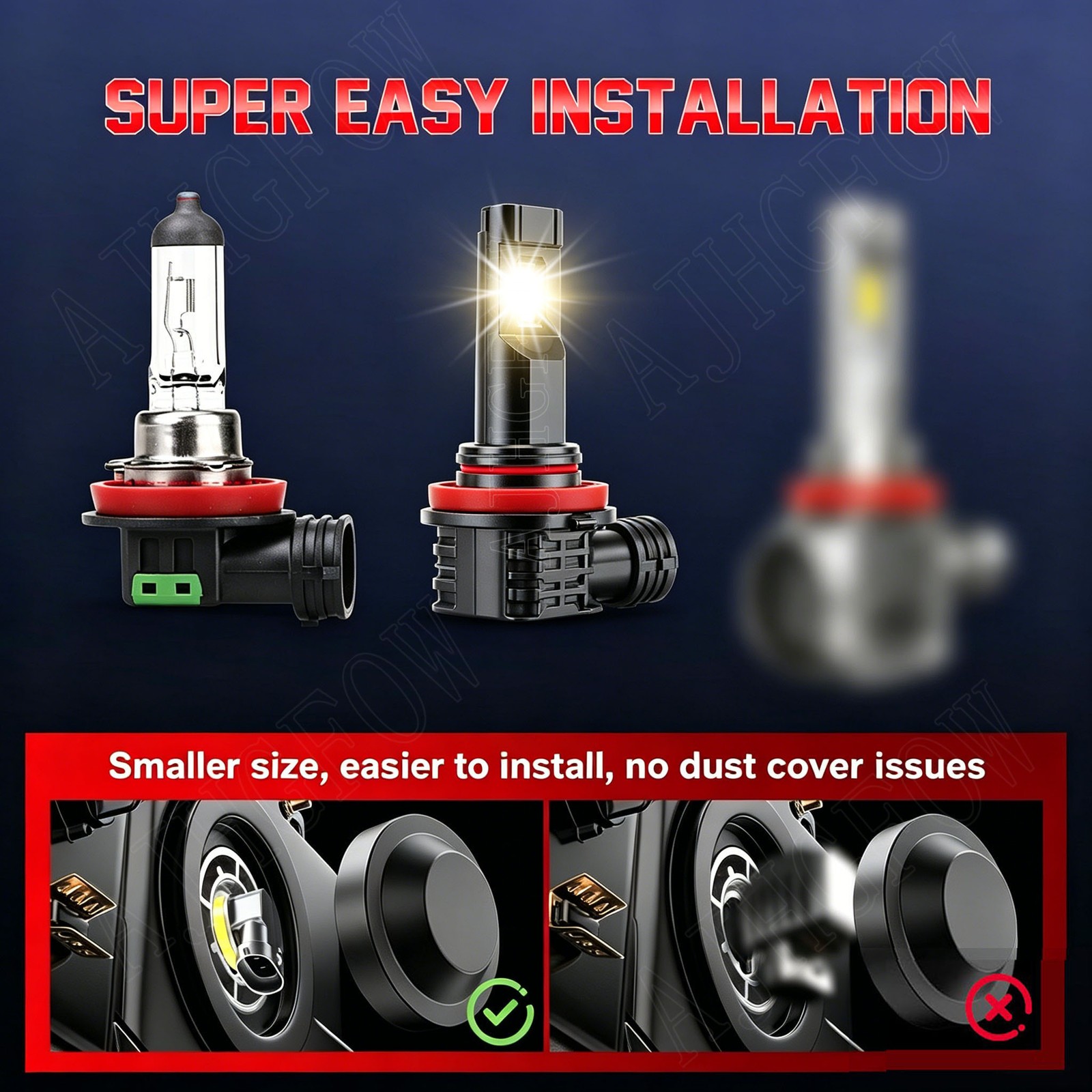 For Chevy Colorado Crew Cab Pickup 2015-2022 LED Headlight + Fog Light Bulbs Kit