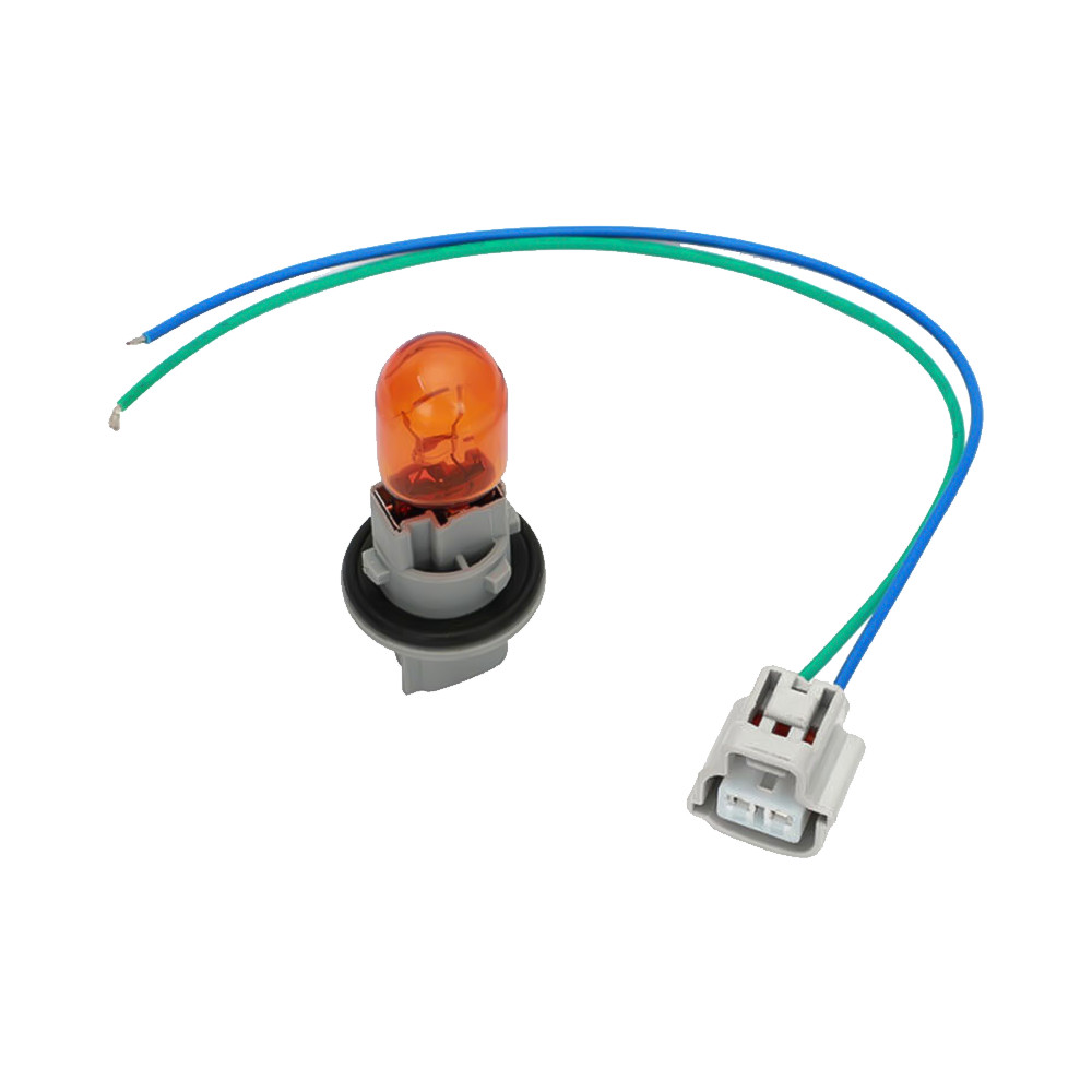 Fit Toyota Amber Bulb Brake Socket Turn Signal Light Wire Harness Plug Connector