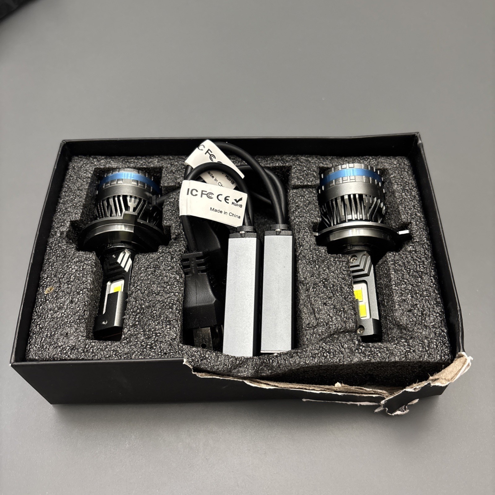 Fahren Termitor H4/9003 LED Bulbs, 40,000LM, 6500K, IP68 Waterproof (2-Pack)