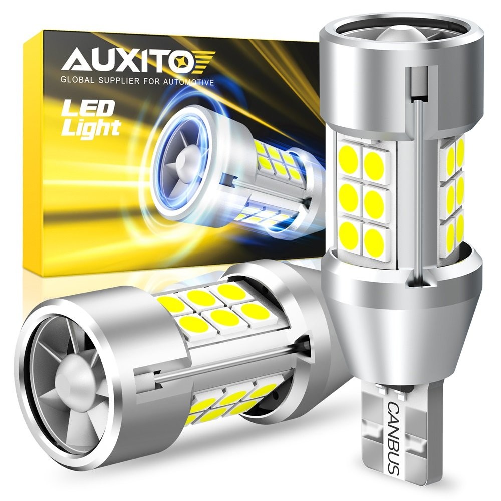 AUXITO CANBUS White T15 912 921 W16W SMD 18LED Reverse Backup Light 2PCS 3400LM