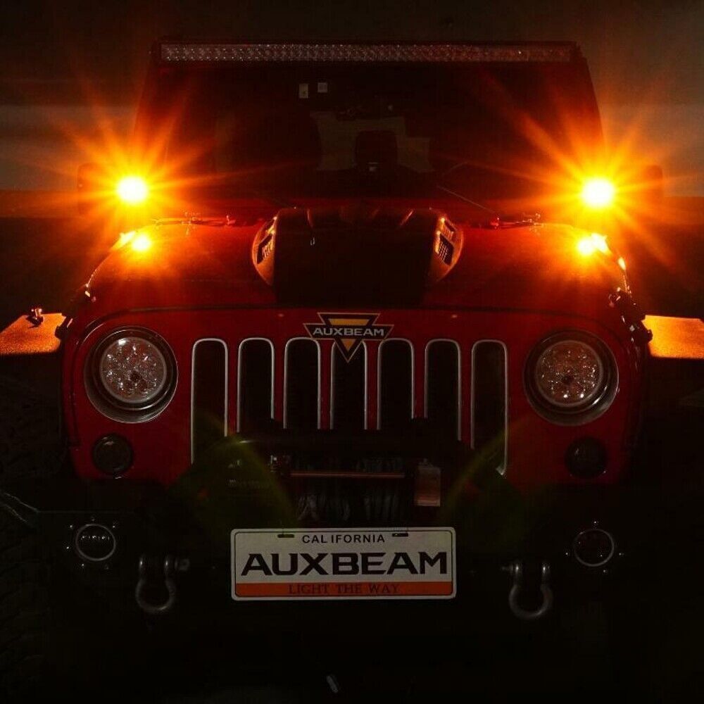 Auxbeam 4″ LED Pods Light 120W Spot 3-Row Off Road For Truck SUV ATV UTV Jeep