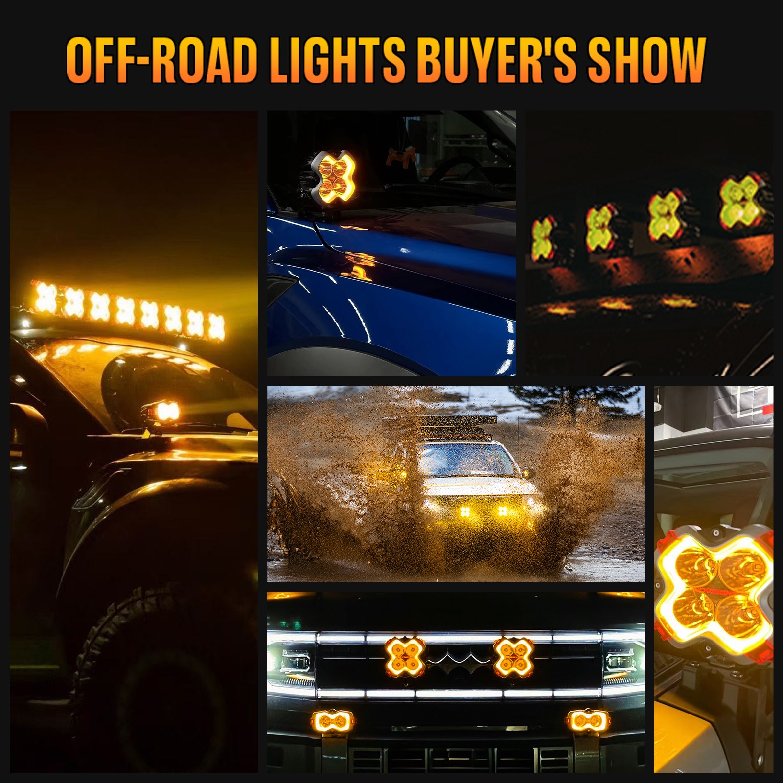 NOVSIGHT 3/4.56″ LED Pods Light Spot Flood Beam for Jeep Truck SUV Offroad Lamp