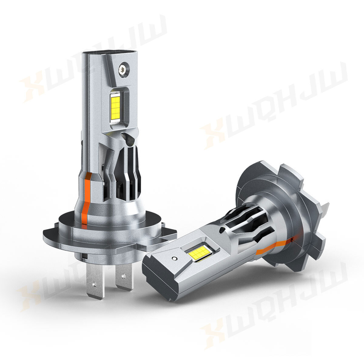 ICE WHITE LED Headlights H7+H11 Combo High Low Beam Light Bulbs 6000K 4x