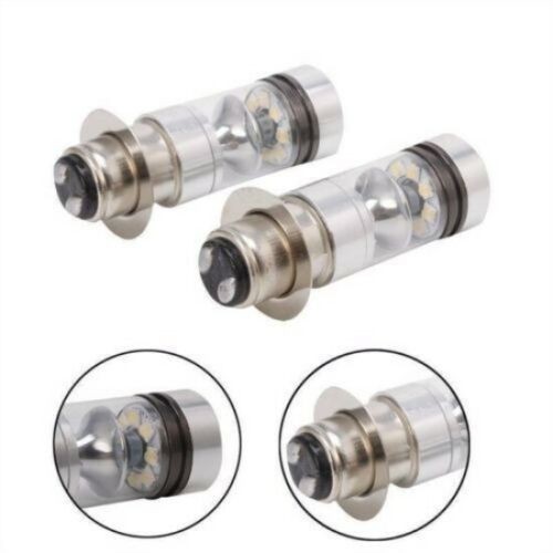 2PCS H6 100W LED Headlight Bulbs For Yamaha YFZ450 2004-2009 6000K White