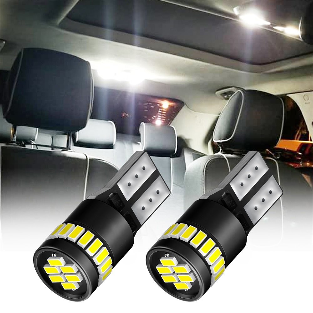 10-100PCS Super White T10 194 W5W 2825 LED License Plate Inner Light Bulb 6000K