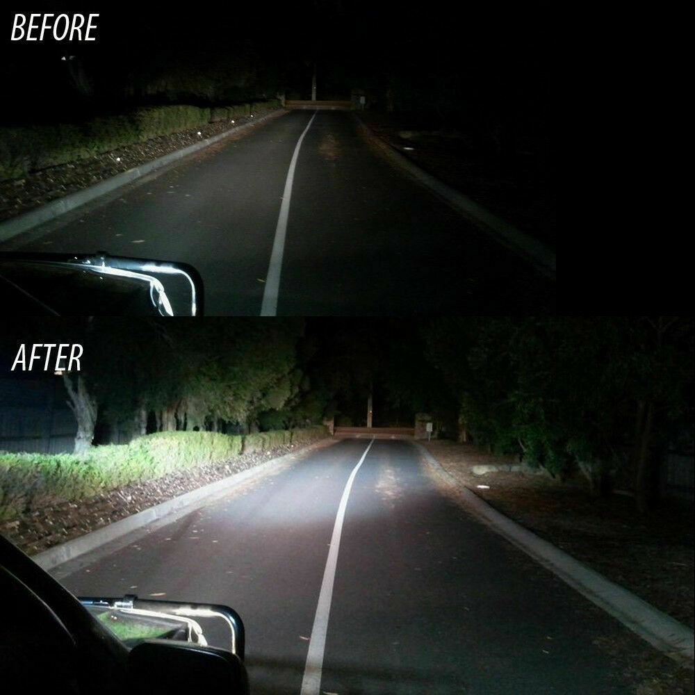 H7 LED Headlight Bulbs Conversion Kit Hi/Lo Beam 80W 8000LM 6000K Super Bright