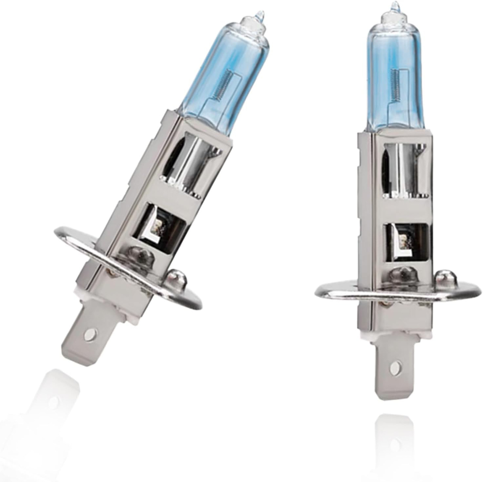H1 Halogen Bulbs 12V 100W Super White Car Headlight High Beam Lights Set for