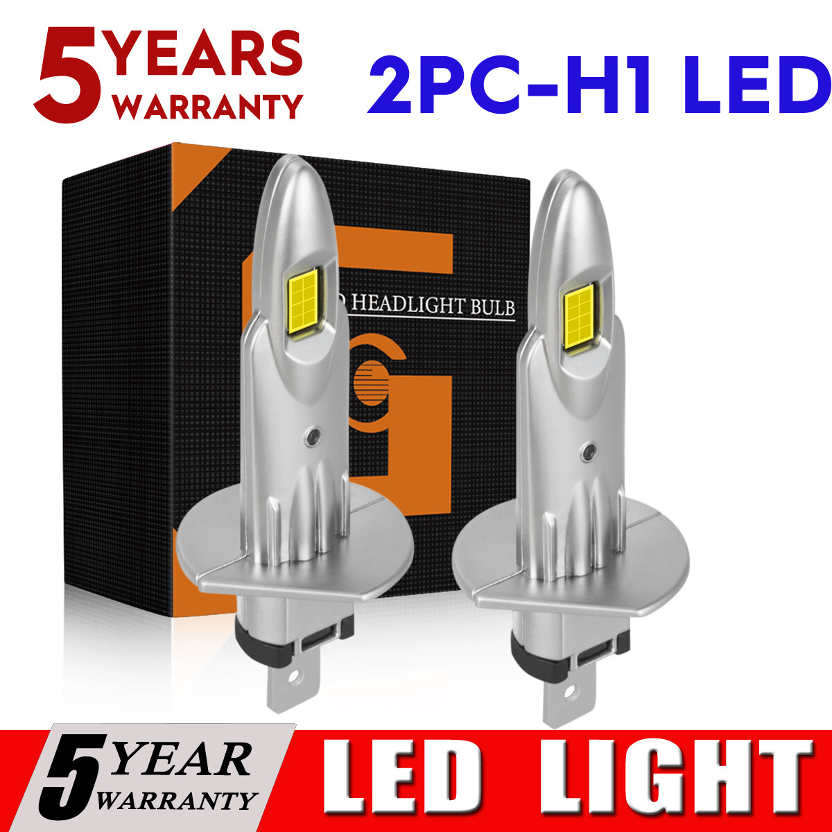 2Pcs NEW CSP LED Headlight Bulbs Super power combo For BMW E30 E34 E24 E36 E38