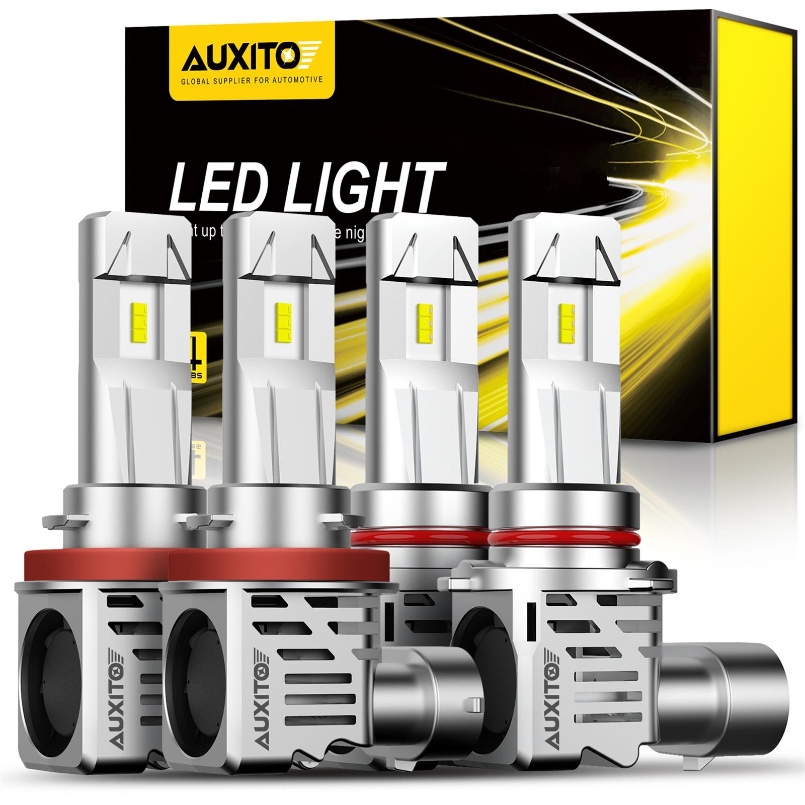 9005 H8 LED Headlight Combo White High/Low Beam Kit 60000lm 6500K Super Bright