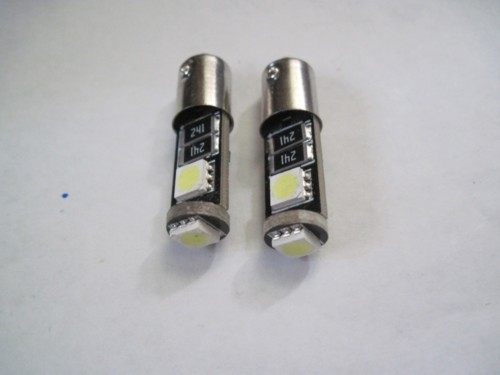 4 pcs Canbus Error Free smd led Ba9s 6253 64111 White LED