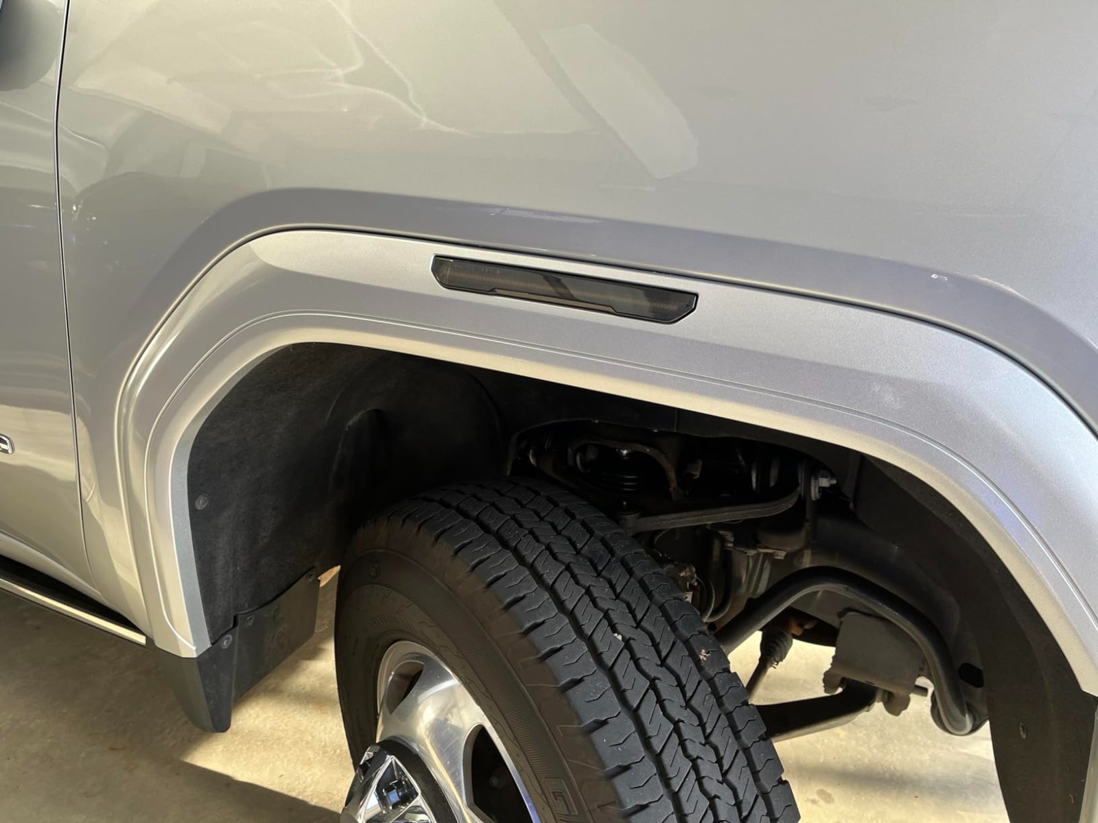 Smoke Lens Bule Side LED Marker Fender Lights For GMC Sierra 2500HD 3500HD 20-24