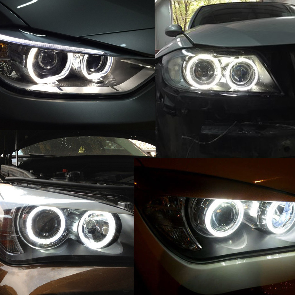 For BMW 323i 325i 328i 335i E90 E92 2xH8 LED 120W per Angel Eyes Halo Ring Bulbs