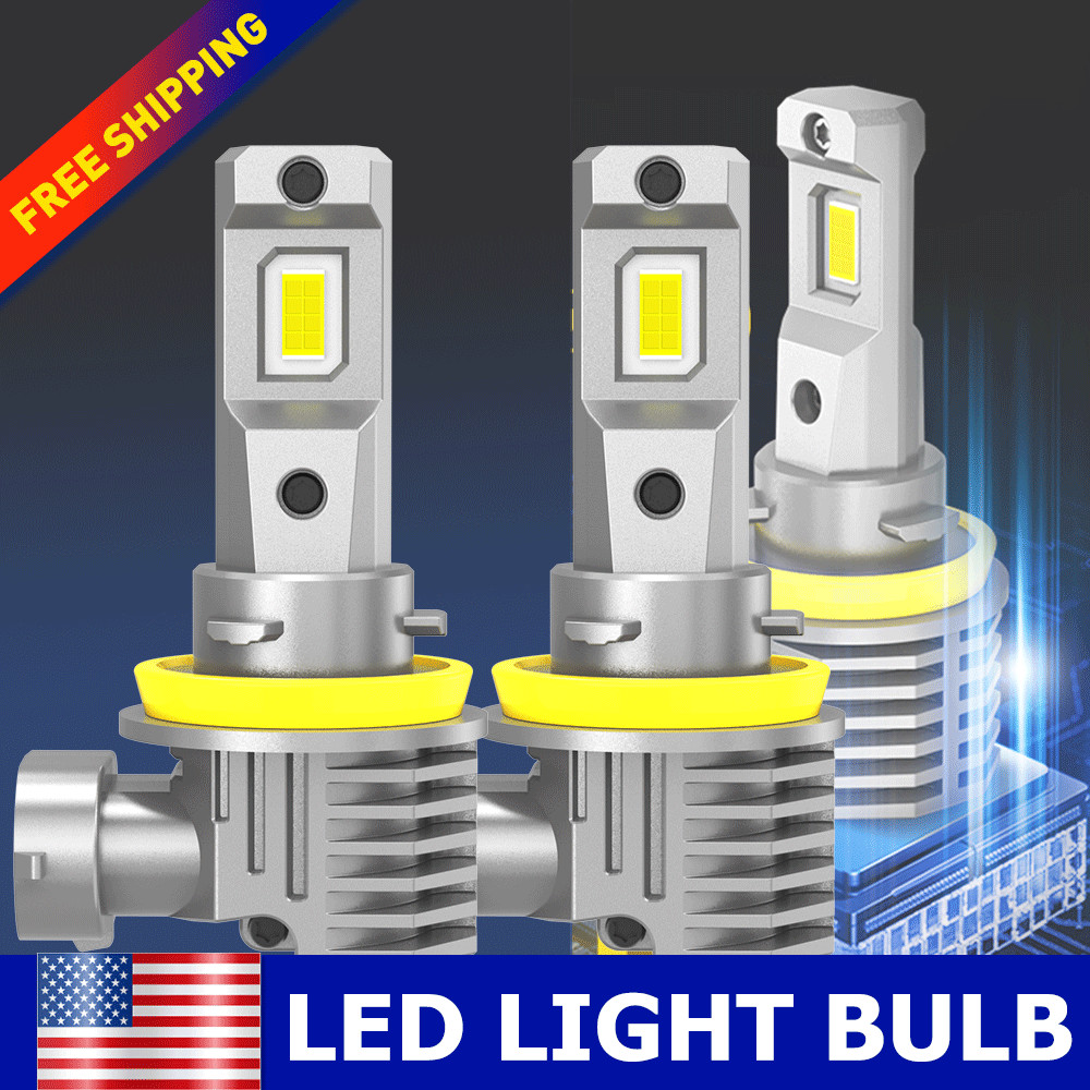 Super Bright 4x Combo H9 H11 LED Headlight High Low Beam Bulbs 10000K White Kit