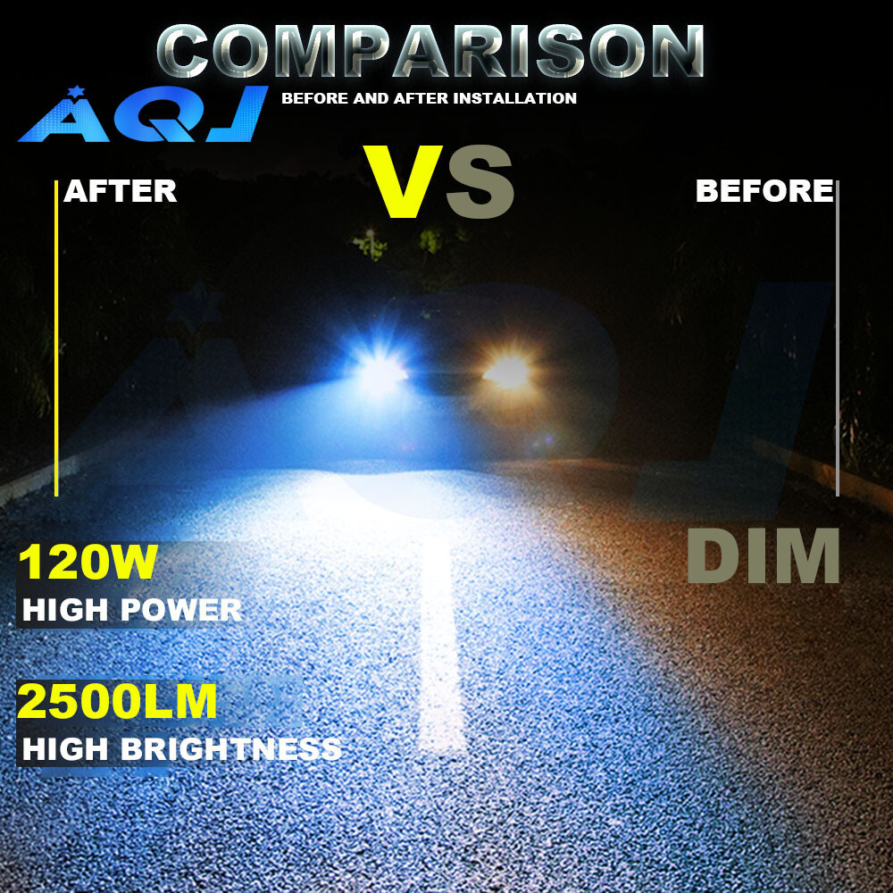2x HB5 9007LED Headlights 1000000LM LED Light Bulbs Kit High Low Beam Super blue