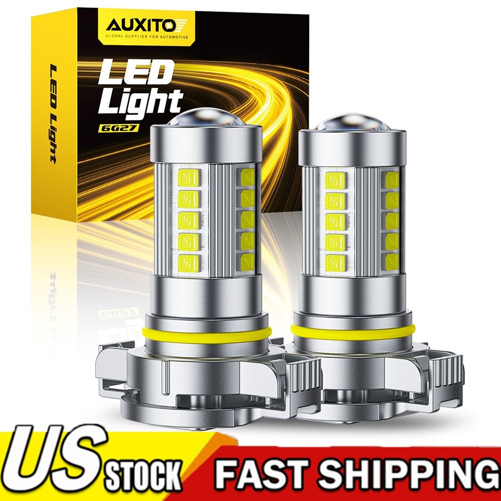 AUXITO LED Fog Light Bulb H16 5202 Fog Light Bulbs White 6000K High Power Lamps