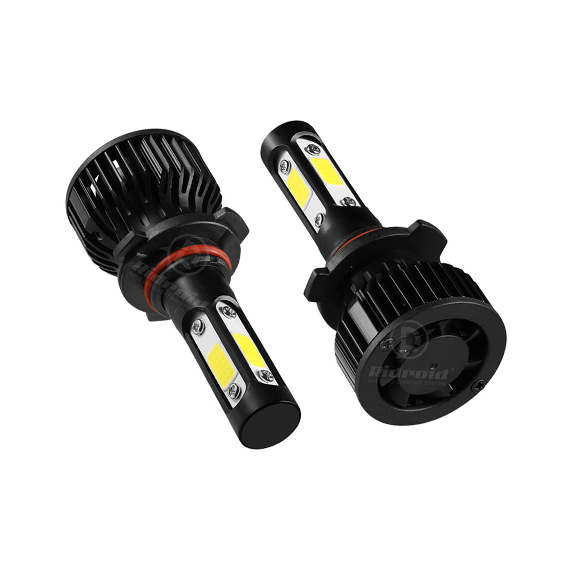Pair 4-sides LED Headlight Kit 9005 HB3 H10 9140 9145 2400W 6000K 360000LM Bulbs