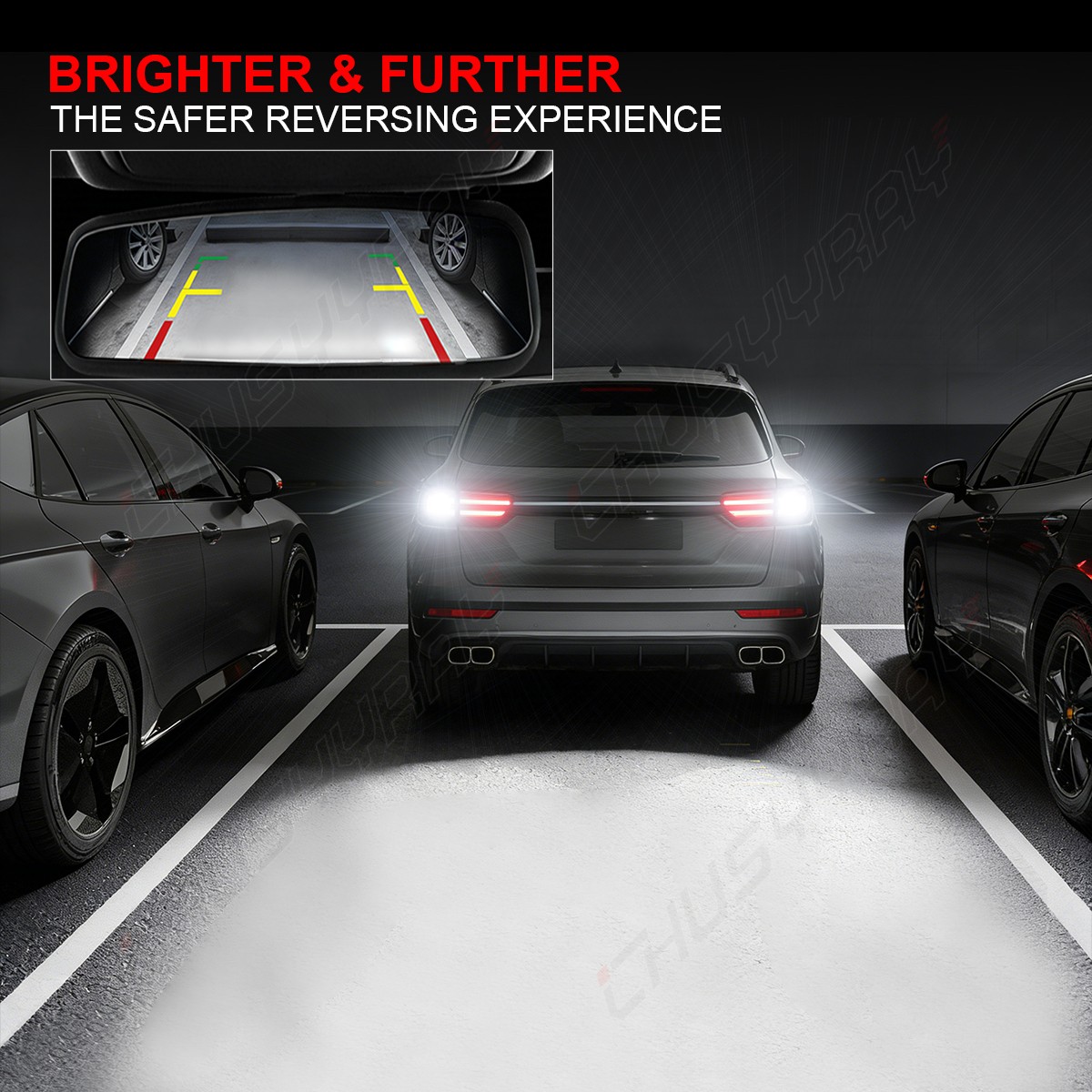 2pc 1000LM 3157 3156 LED Backup Tail Reverse Light Bulb White For Ford F150