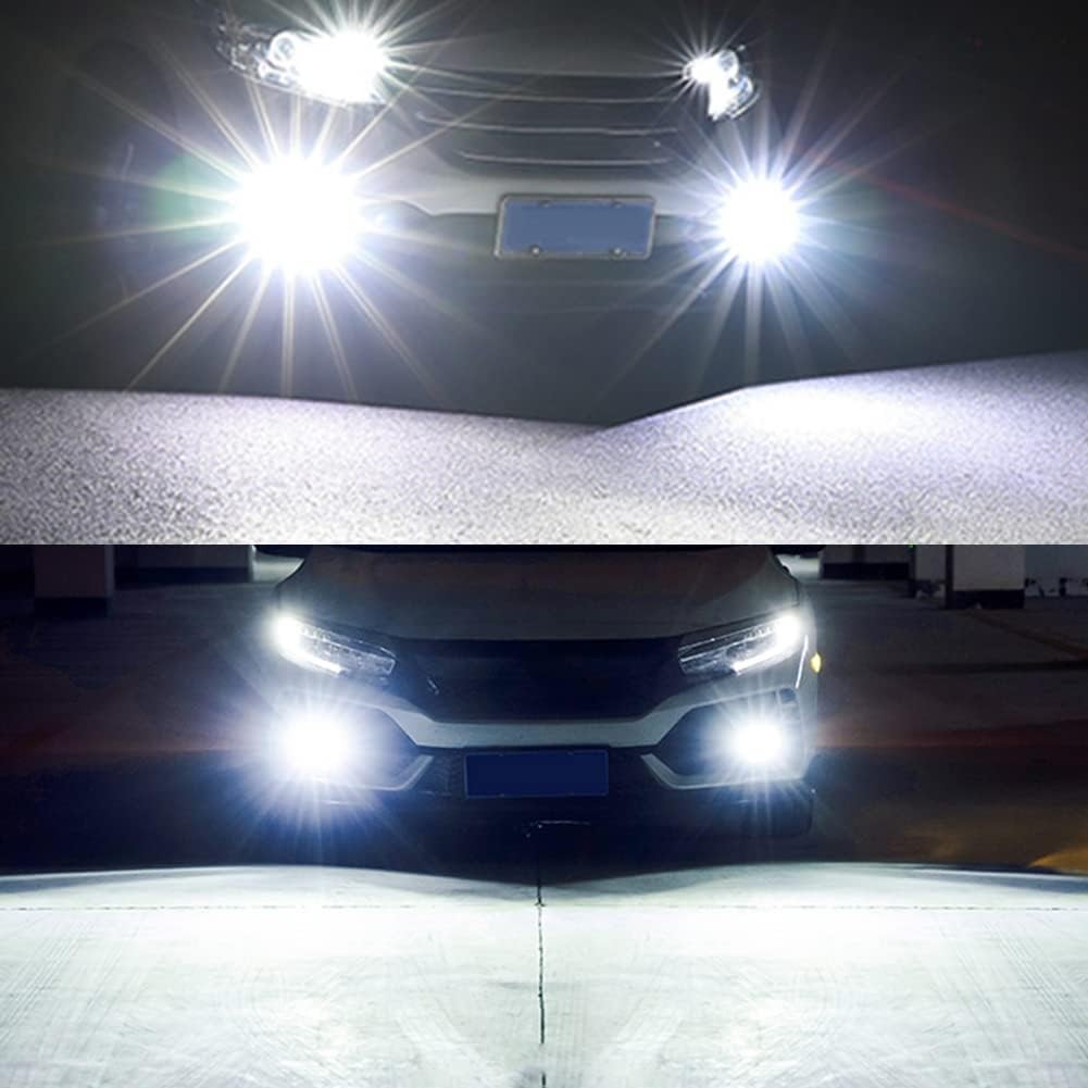 For Jeep Cherokee 2016-2018 White LED Headlight Hi/Lo+ Fog Light Bulbs Combo Kit