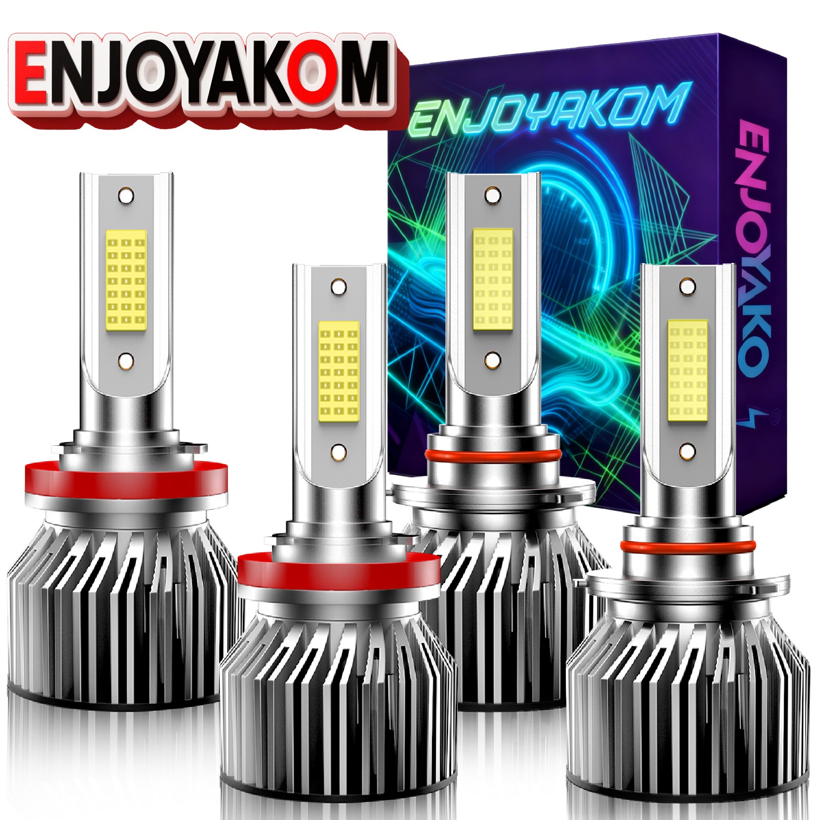 For Honda Civic 2014-2021 6000K White LED Headlight Bulbs Hi Lo Beam Combo Kit