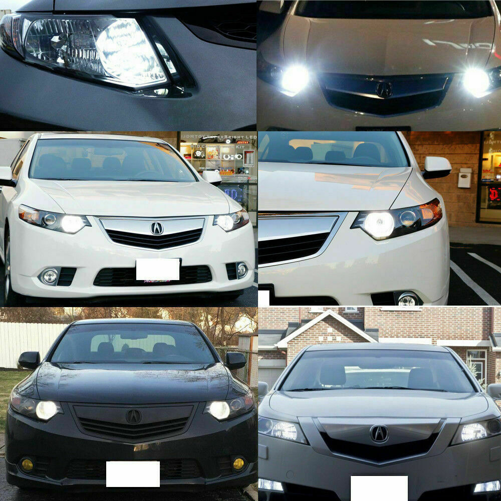 2x 9005 6000K White LED Daytime Running Light Bulbs For Acura ILX TSX MDX TL RL