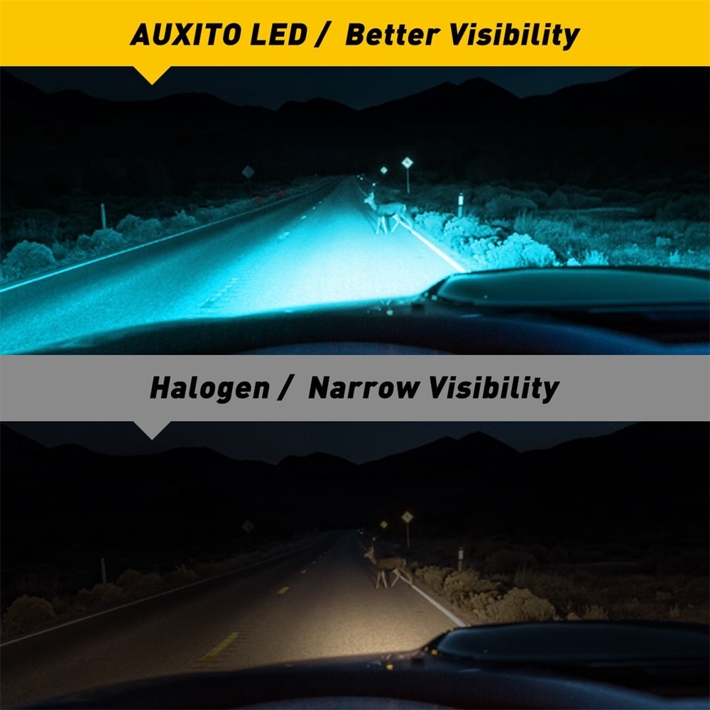 2x AUXITO H11 H16 H8 Ultra LED Blue Fog Driving Super Light Bright Bulbs DRL USA