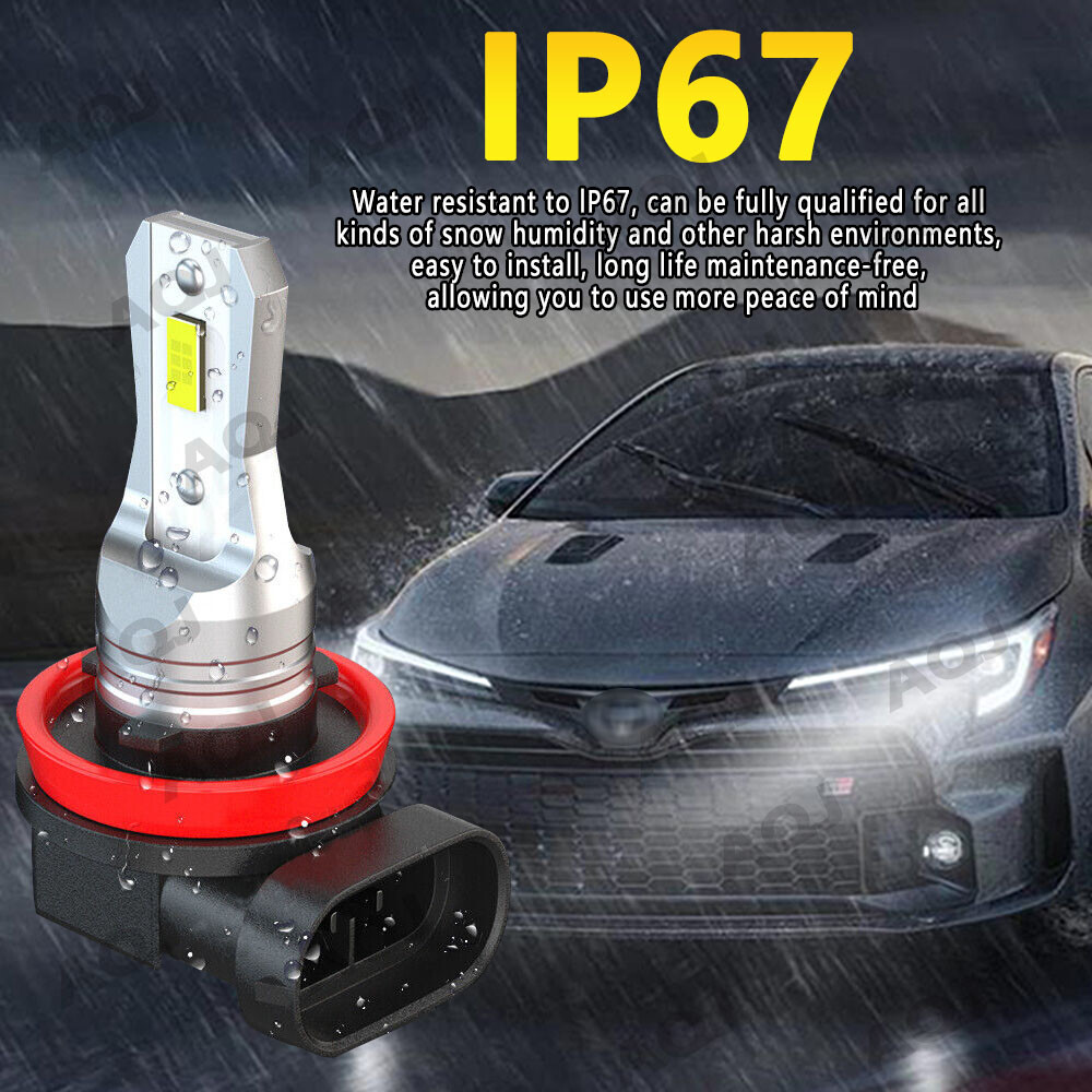 For Mercedes-Benz E550 2008-2013 6X Bulbs LED Headlights Hi/Low Beam+Fog Lights