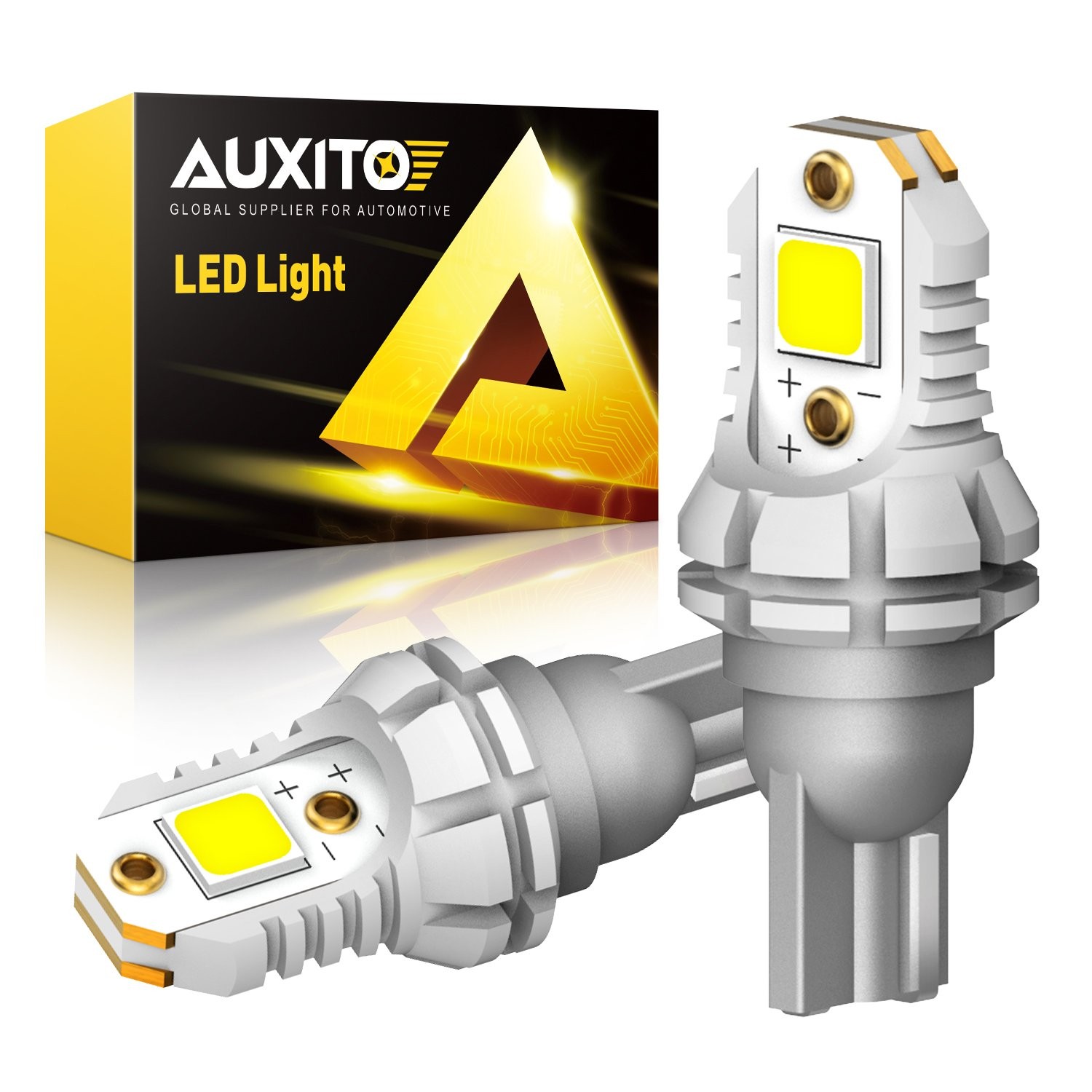 AUXITO T15 LED Backup Reverse Light Bulbs 921 912 2400LM Super Bright White NEW