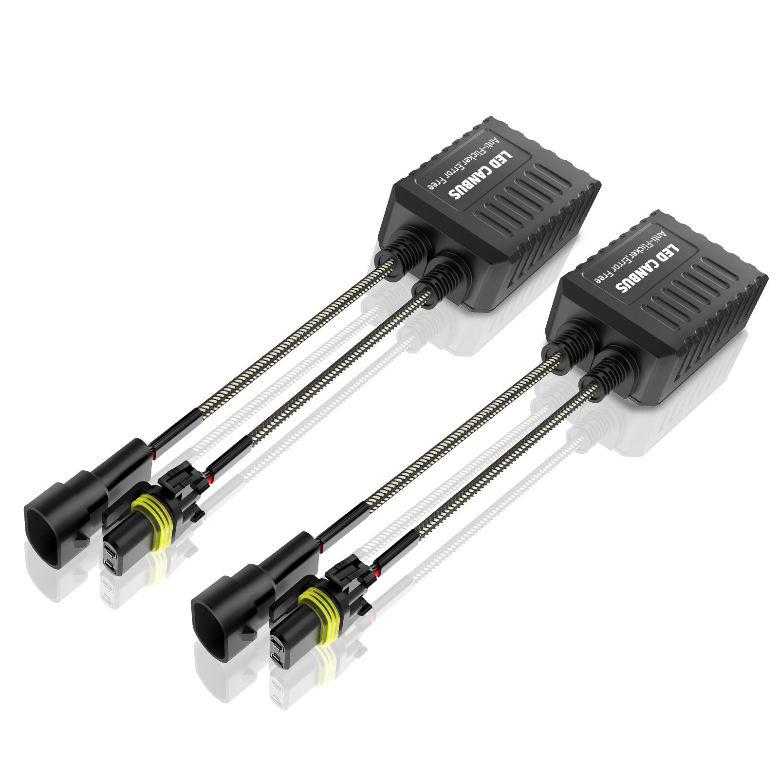 AUXBEAM 9005 HB3 LED Headlight Kit High Beam Bulbs + Resistor Canbus Decorder