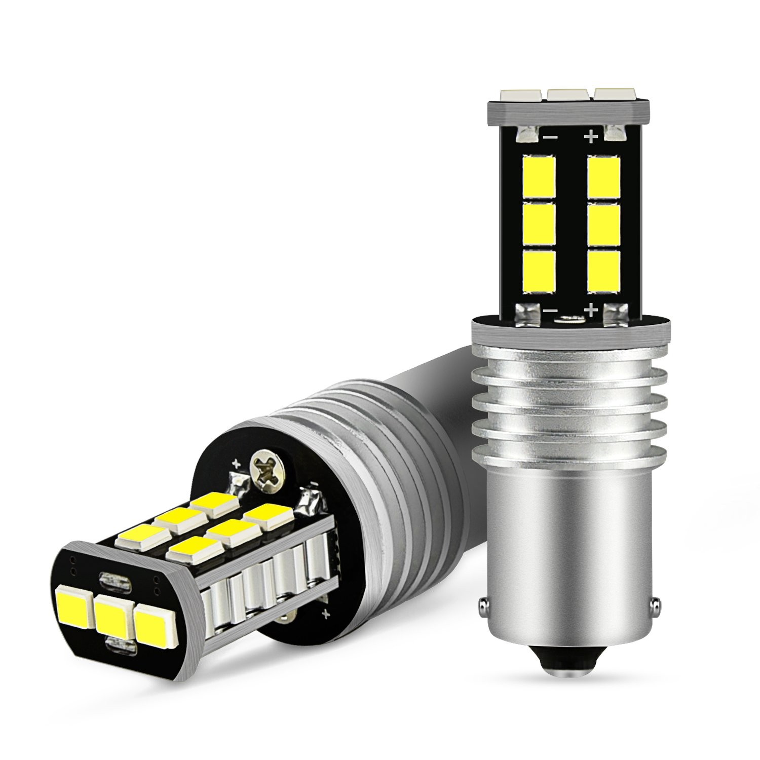 AUXITO 1156 LED Reverse Backup Light Bulbs Super Bright White 6500K 2400LM BA15s