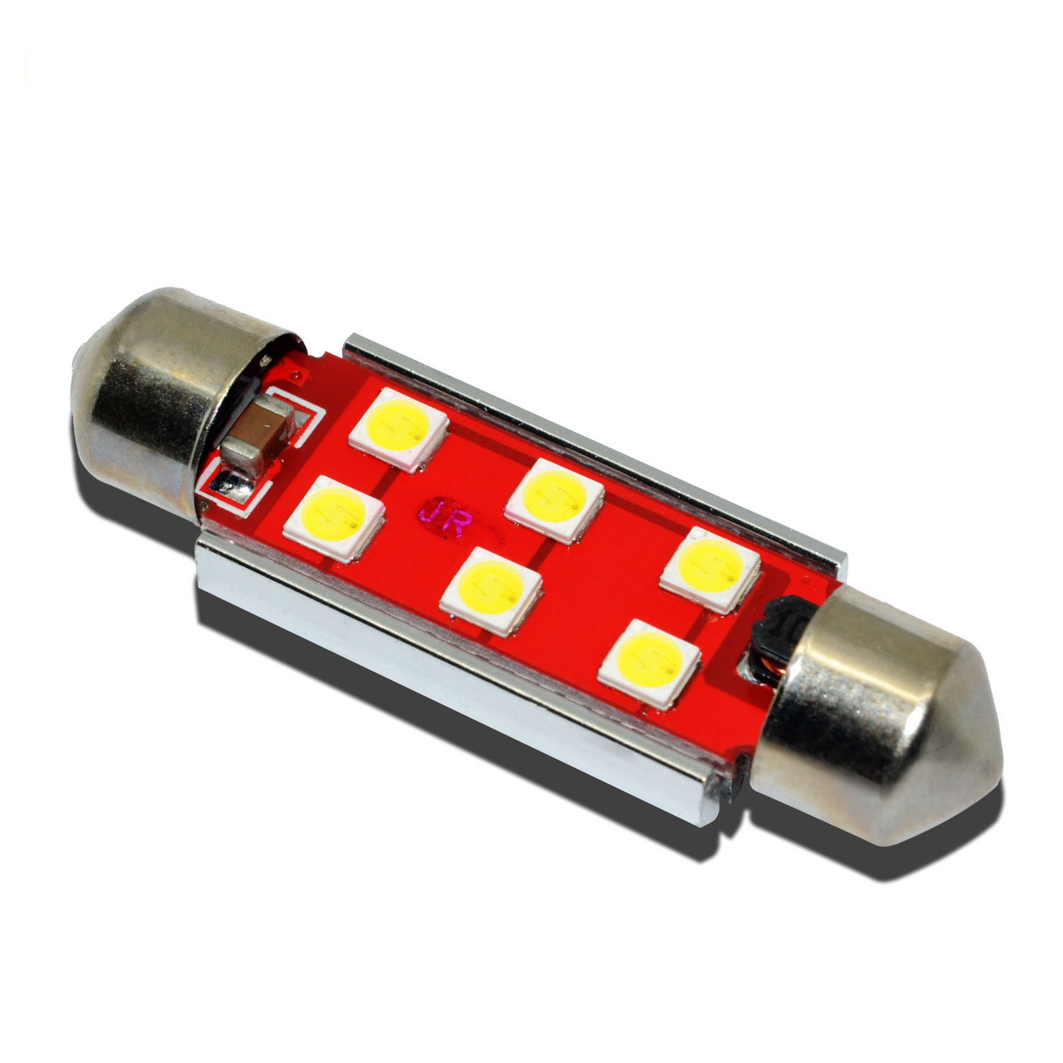 Alla Lighting 2pc 800LM 3030 6-LED Dome Map Trunk Light Festoon Bulb 578,White