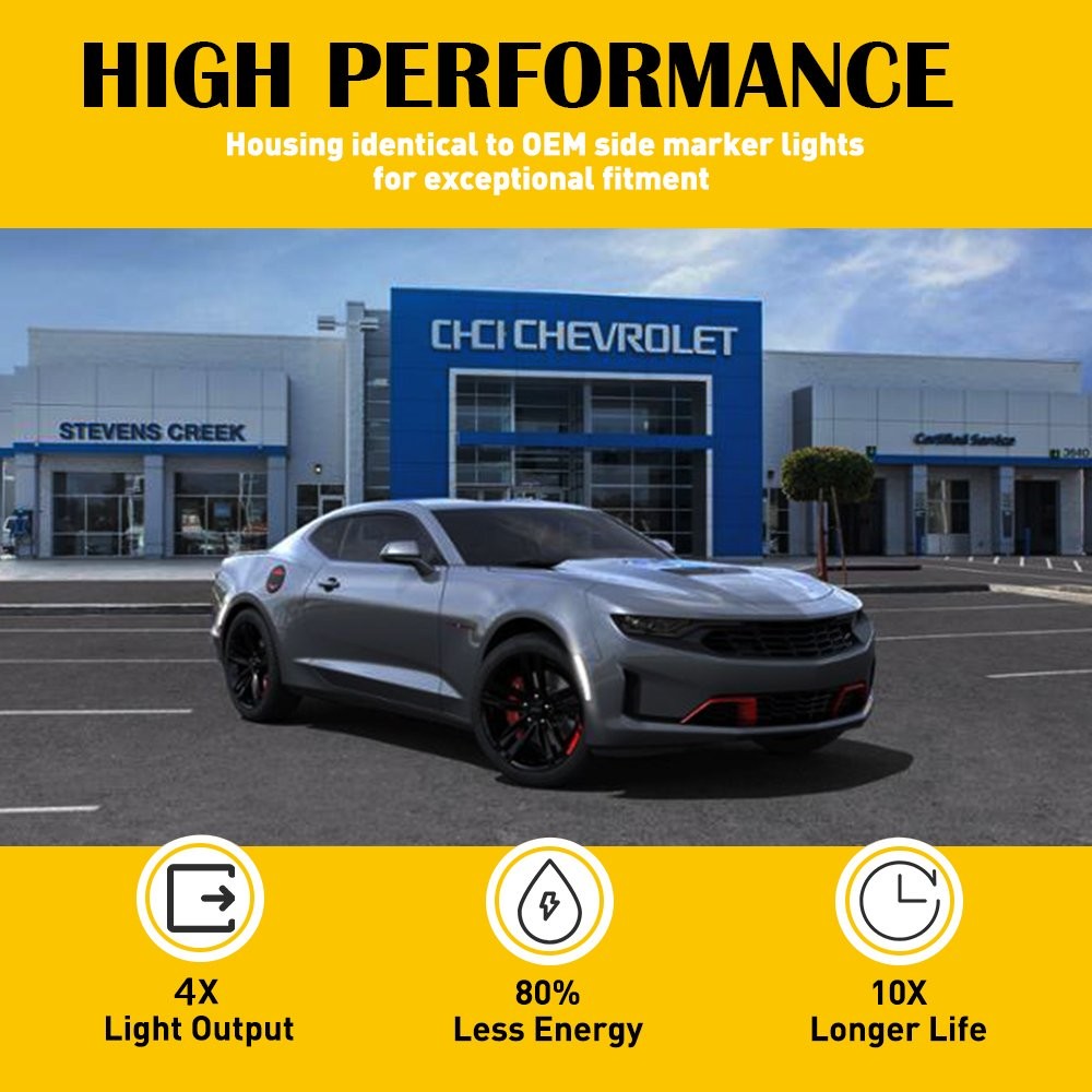 Smoke Full LED Front Fender Signal Lights Side Marker Fit Lancer EVO X Mirage