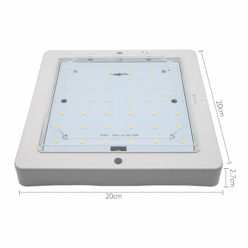 Universal DC 12-24V White 9W LED Dome Roof Lamp Ceiling Interior Reading Light
